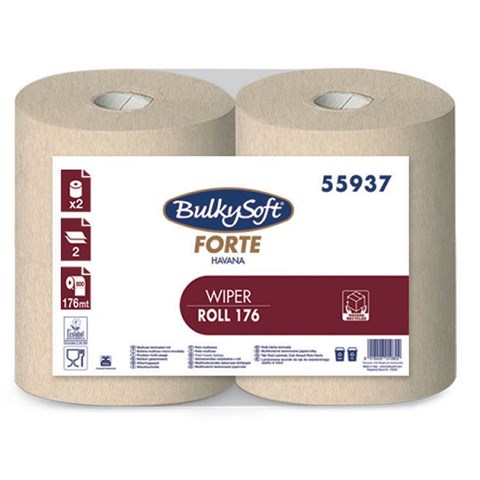 BulkySoft 2 BOBINE MULTIUSO 2V FORTE HAVANA 800 strappi BulkySoft - 45550 - F001178