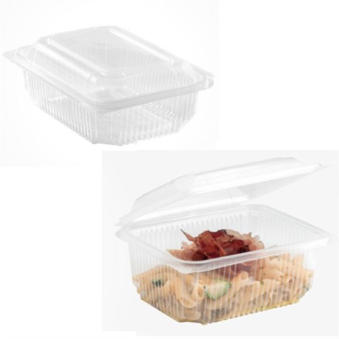  VASCHETTE per MICROONDE con COPERCHIO Mm.185x145x55 Cc.750 Pz.400  - 45839 - F001931