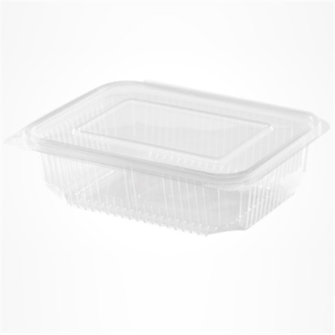  VASCHETTE in PET RETTANGOLARI con COPERCHIO Mm.188x147x55 Cc.750 Pz.400  - 45900 - F001931
