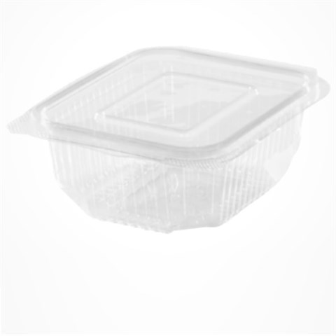  VASCHETTE in PET RETTANGOLARI con COPERCHIO Mm.125x146x50 Cc.500 Pz.600  - 45837 - F001931