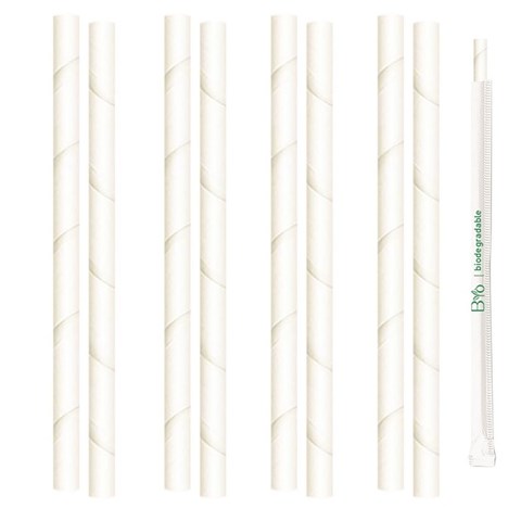 Byò Natural Organic CANNUCCIA BIANCA in CARTA IMB. SING. Cm.20 Pz.200 Byò Natural Organic - CC45744 - F000322