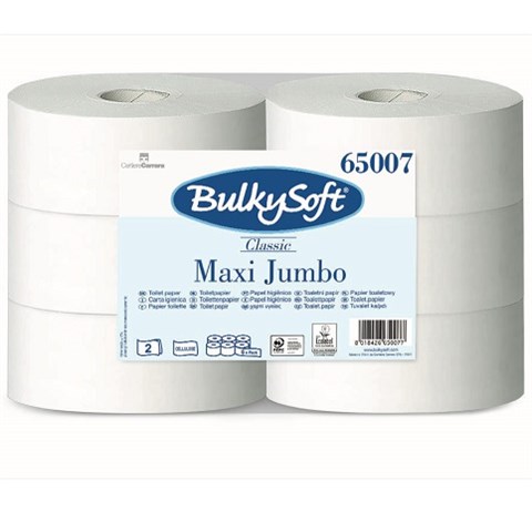 BulkySoft CARTA IGIENICA MAXI JUMBO P.C. CLASSIC 2v Mt.260 Pz.6 BulkySoft - 45616 - F001178