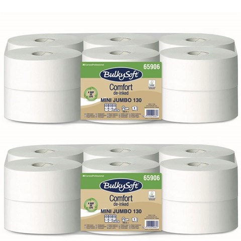 BulkySoft CARTA IGIENICA MINI JUMBO P.C. 2v Mt.130 Pz.12 BulkySoft - 445591 - F001178