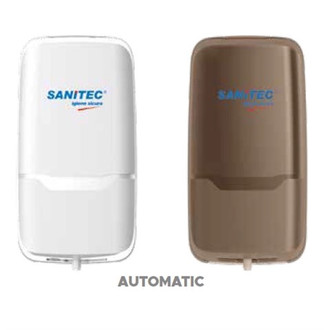 SANITEC DISPENSER AUTOMATICO NERO a RABBOCCO PER SAPONE E GEL IGIENIZZANTE Ml.1000 SANITEC - 45710 - F001399