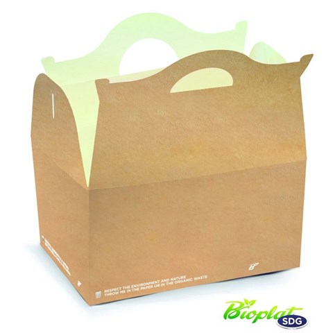 SDG ASTUCCIO HAPPY MEAL AVANA BIOCOMPOSTABILE Mm.200x140x130 Pz.100 SDG - 45716 - F001276