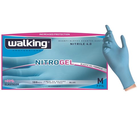 Walking GUANTI NITRILE BLU 