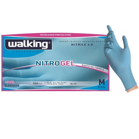 Walking GUANTI NITRILE BLU 