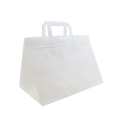  SHOPPER PASTICCERIA BIANCO Cm.32+20x23 Gr/Mq.100 Pz.200  - 43241 - F001325