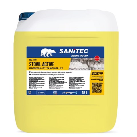 SANITEC STOVIL ACTIVE con IGIENIZZANTE (Kg.17,55) Lt.15 SANITEC - 44204 - F001399