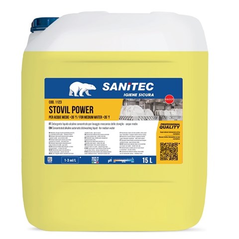 SANITEC STOVIL POWER CON IGIENIZZANTE (Kg.18) Lt.15 SANITEC - 44997 - F001399