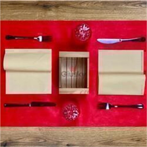  TOVAGLIA TETE AU TETE FIESTA ROSSO Cm.50x120 Pz.200  - 43106 - F000017
