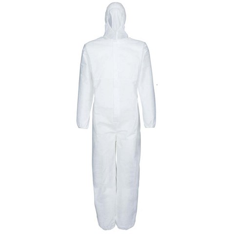  TUTA MONOUSO BIANCA IN TNT IDROREPELLENTE Cat.1 Tg.L Pz.1  - 45201 - F001609