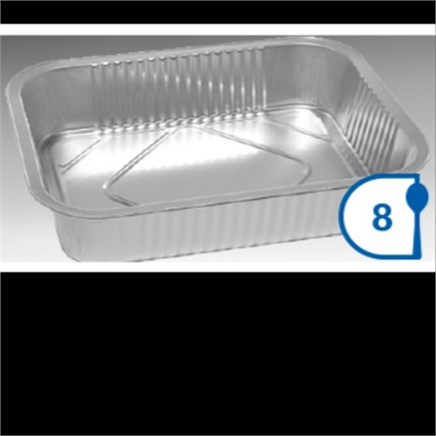 Cuki Professional VASCHETTE ALLUMINIO STIRATO (ALTO SPESSORE) Mm.312x244x60 Pz.150 Cuki Professional - 45086 - F001001